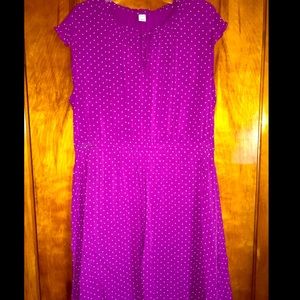 Old Navy Purple Polka-Dot Dress Size XL